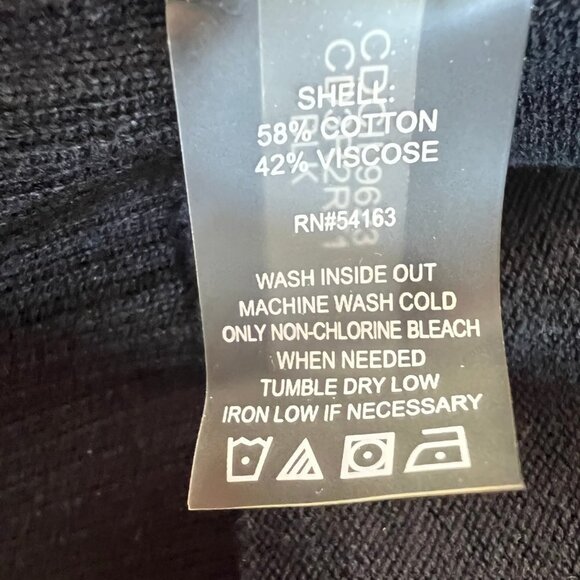 VINTAGE  Calvin Klein Rhinestone Accents Bolero Sweater/Jacket, Size Large - Picture 4 of 4